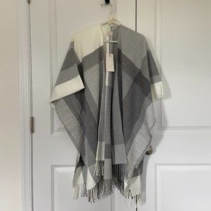 NWT PLUS OSFM A New Day Plaid Shawl
